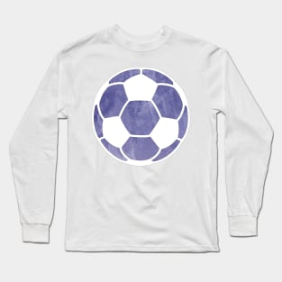Soccer Ball Purple Long Sleeve T-Shirt